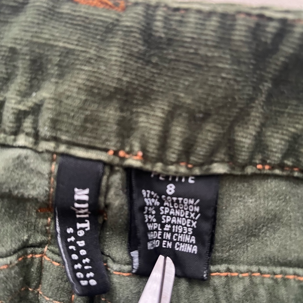 Anthropologie Olive Green Corduroy Pants - Picture 4 of 4